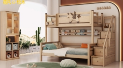 双层床+梯柜 C652