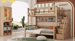 双层床+梯柜 C655